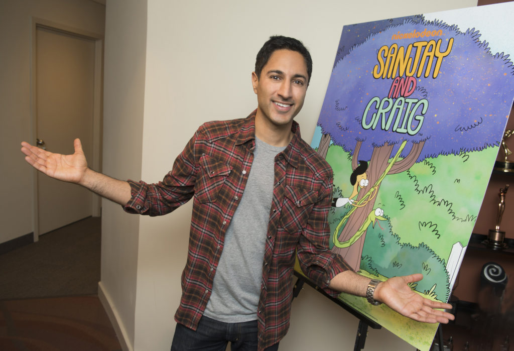 Actor Maulik Pancholy, who voices the main character in the new Nickelodeon series "Sanjay and Craig."