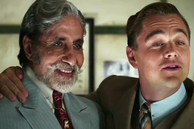 Amitabh Bachchan and Leonardo DiCaprio in The Great Gatsby.