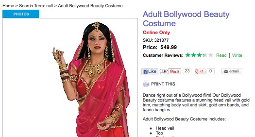 Bollywood Beauty costume