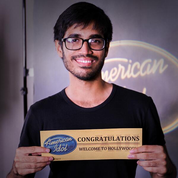 Munfarid Zaidi just after his American Idol audition.