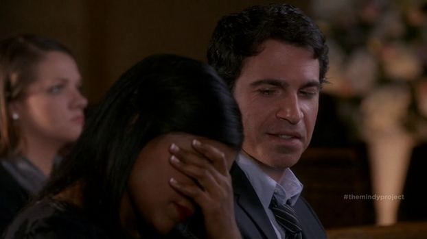 Danny thinks this situation is funny and moving, not embarassing. It makes him love Mindy more, not less. This is how I know Danny and Mindy are meant to be together.