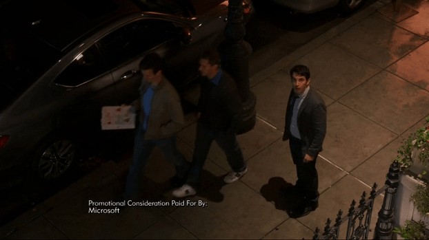 The obligatory regretful look back while someone croons in the background. Would be even better if it were raining. 